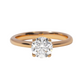Round Solitaire Rose Gold Engagement Ring