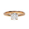 Round Solitaire Rose Gold Engagement Ring