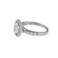 Round Cluster Illusion Set Halo Diamond Band Engagement Ring