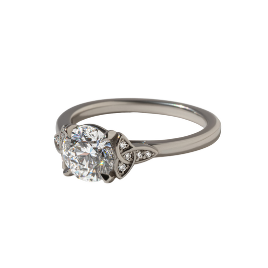 1.20Ct Lab Grown Round Celtic Song Engagement Ring