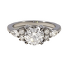 Lab Grown Round Nanami Trilogy Engagement Ring- 1.20ct