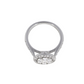 Round Cluster Illusion Set Halo Diamond Band Engagement Ring