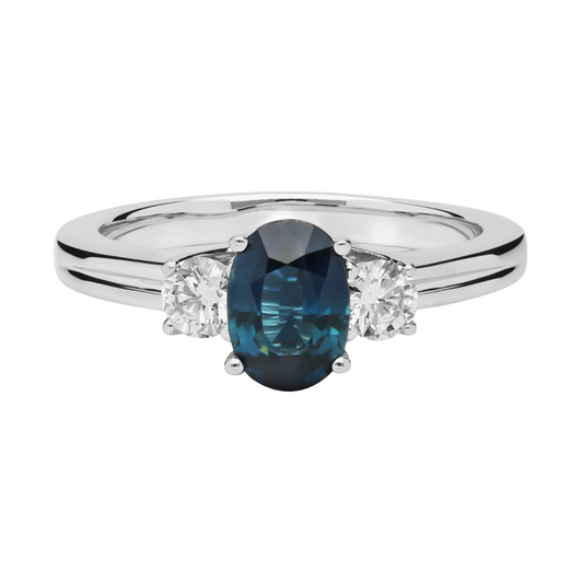 Sapphire and Diamond Ring