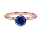 Sapphire Esme Hidden Halo Diamond Ring