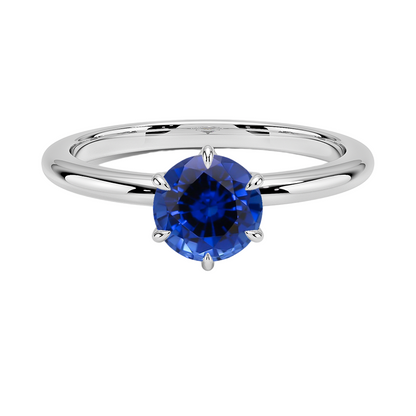 Sapphire Esme Hidden Halo Diamond Ring