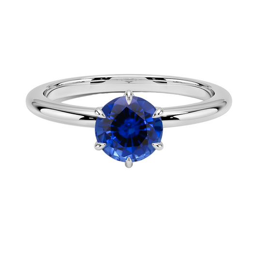 Sapphire Esme Hidden Halo Diamond Ring