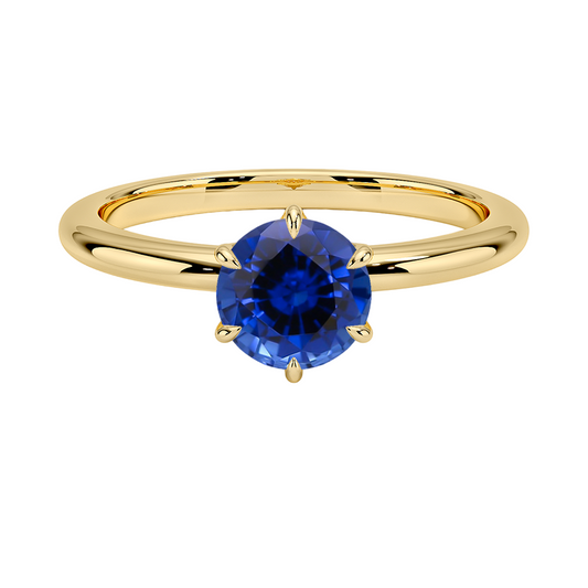 Sapphire Esme Hidden Halo Diamond Ring