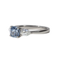 Lab Grown Cushion Vivian Trilogy Engagement Ring- 1.00ct