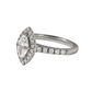 0.70 Ct Diamond Marquise Maya Petite Halo Engagement Ring
