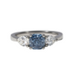 Lab Grown Cushion Vivian Trilogy Engagement Ring- 1.00ct