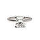 3.50 Carat Lab Grown Cushion Cut Diamond Chelsea Solitaire Engagement Ring