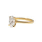 2 Carat Lab Grown Oval Cut Diamond Yellow Gold Aerin Solitaire Engagement Ring
