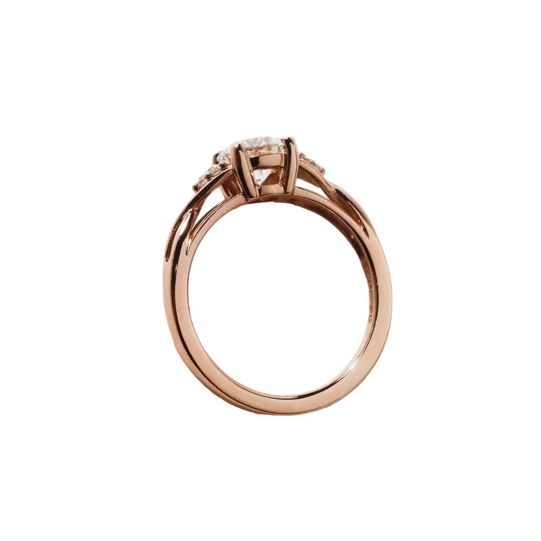 Fëa Rose Gold Celtic Engagement Ring Round Lab Diamond - 1.00ct (Copy)