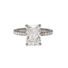 1.94 Carat Lab Grown Radiant Cut Diamond Sadie Hidden Halo Engagement Ring