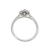 Pear Diamond Halo Lab Grown Engagement Ring 0.71ct