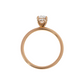 Oval Hidden Halo Rose Gold Lab Grown Engagement Ring- 0.79ct