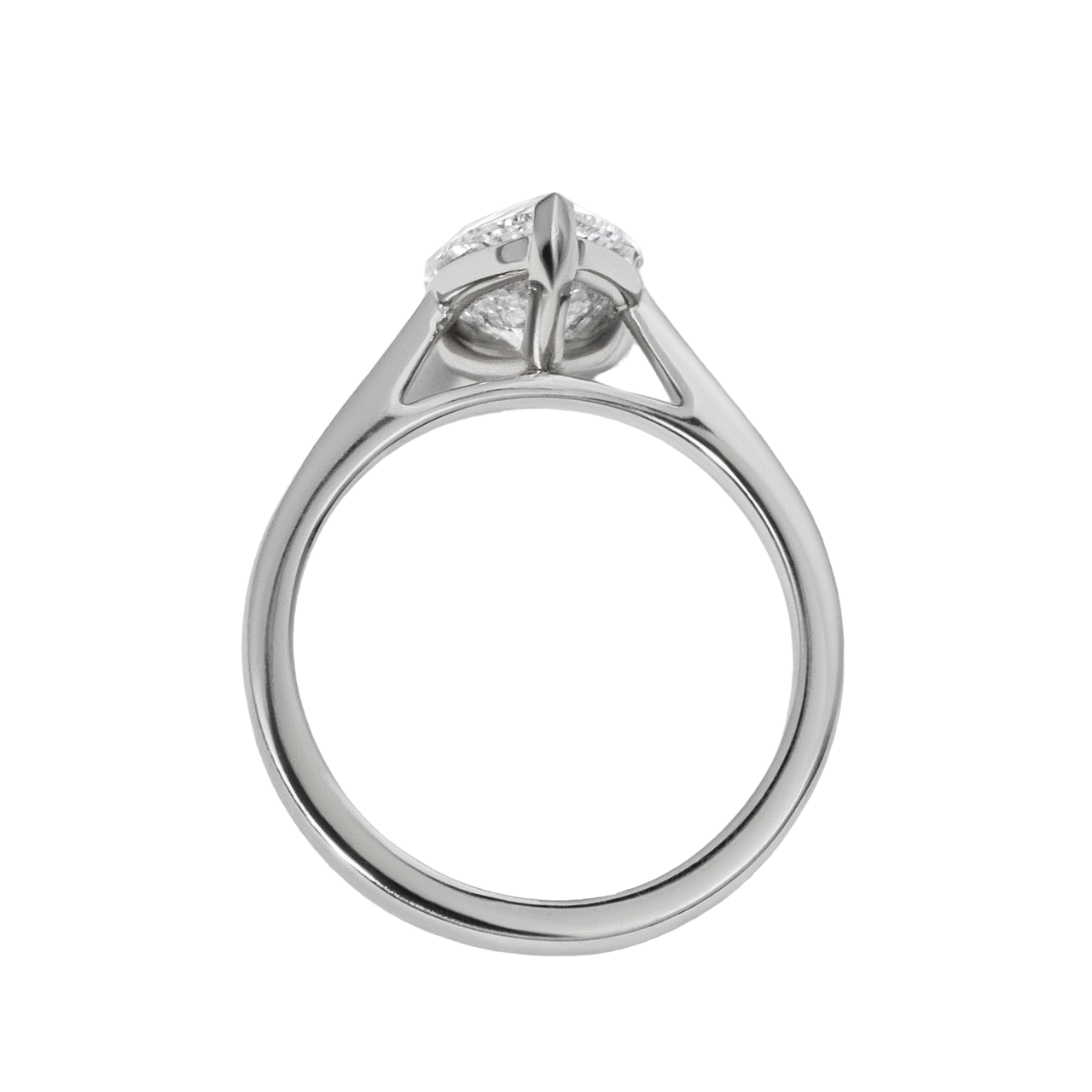 Solitaire Pear Engagement Ring- 2.08ct