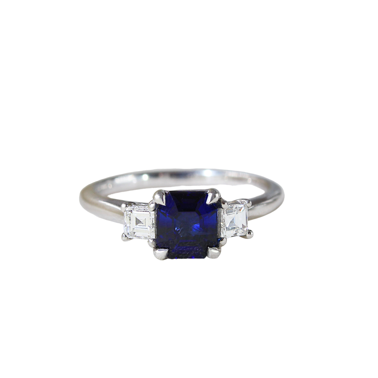 Asscher Sapphire Trilogy- 1.00ct