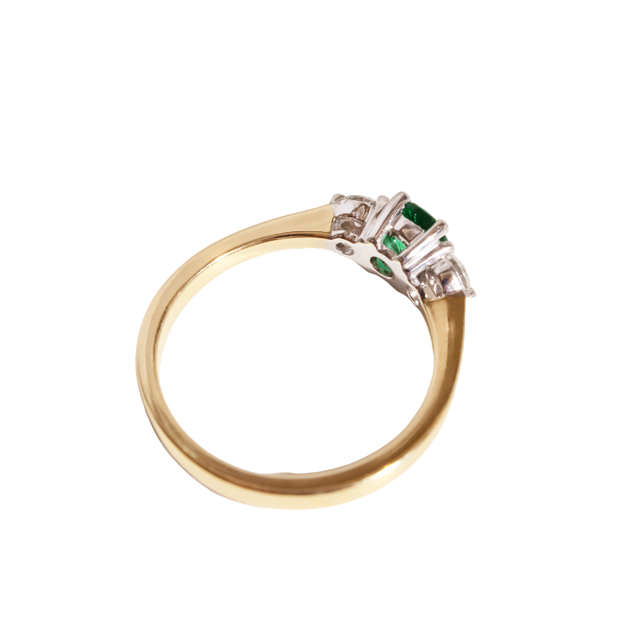 Round Emerald Trilogy 0.30ct
