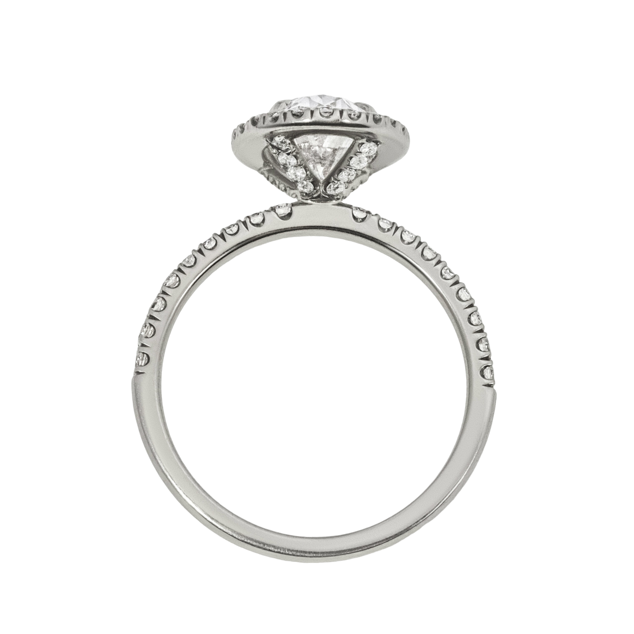 Oval Halo Engagement Ring- 2.02ct