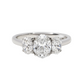 Oval Trilogy Lab Grow Diamond Engagement Ring
