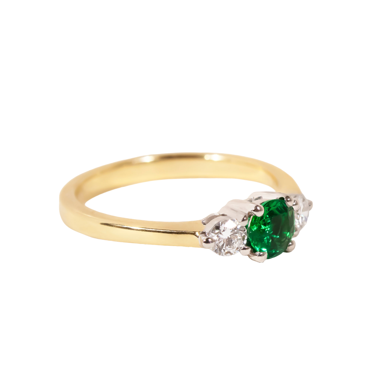 Round Emerald Trilogy 0.30ct