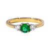 Round Emerald Trilogy 0.30ct