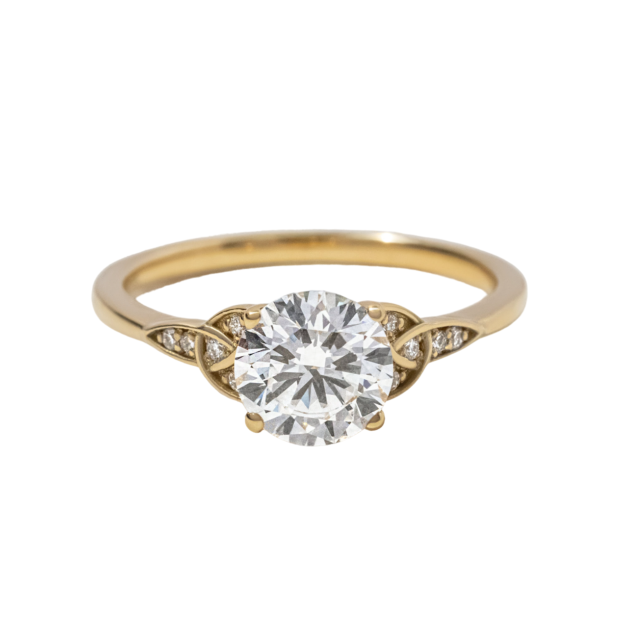 Celtic Song Engagement Ring Round Lab Diamond - 1.20ct