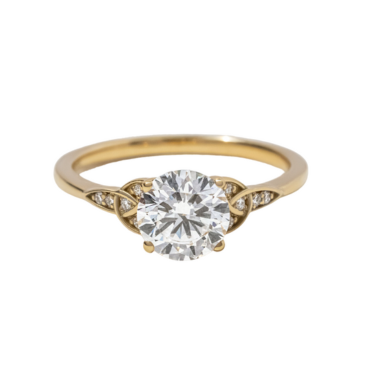 Celtic Song Engagement Ring Round Lab Diamond - 1.20ct