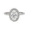 Oval Halo Engagement Ring- 2.02ct