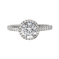 Halo Engagement Ring Round Lab Diamond - 1.00ct