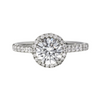 Halo Engagement Ring Round Lab Diamond - 1.00ct