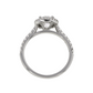 Halo Engagement Ring Round Lab Diamond - 1.00ct