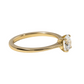 Yellow Gold Solitaire Engagement Ring Round Lab Diamond - 1.00ct
