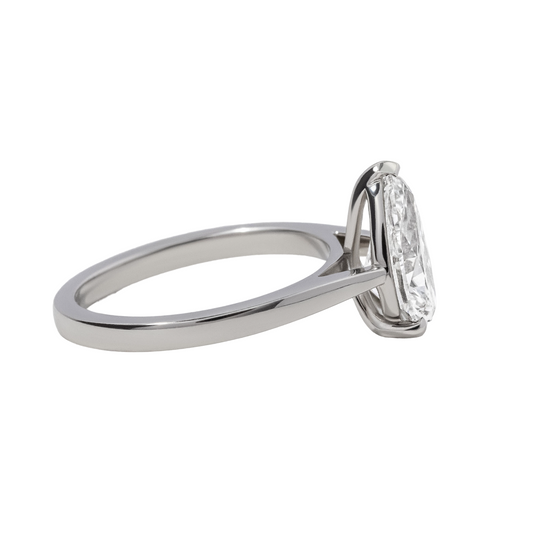 Solitaire Pear Engagement Ring- 2.08ct