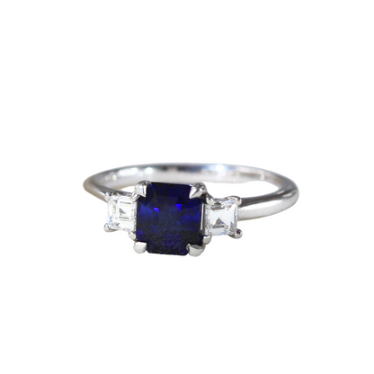 Asscher Sapphire Trilogy- 1.00ct